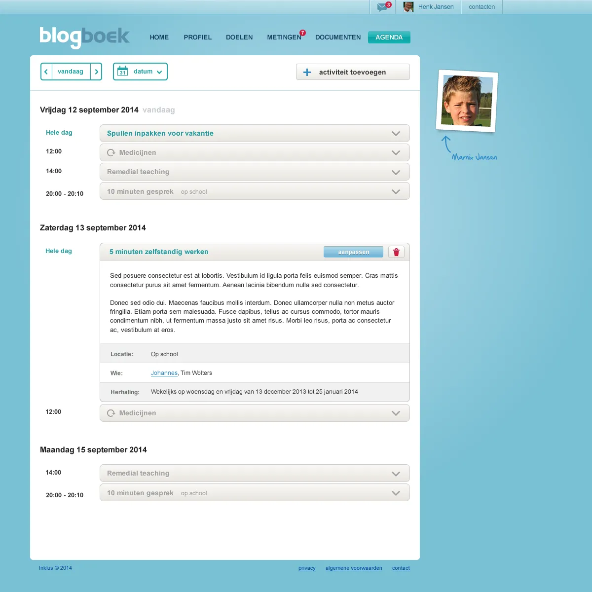 Blogboek screenshot