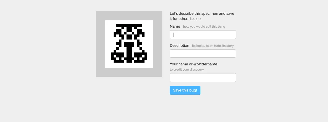 Discoverabug.com screenshot
