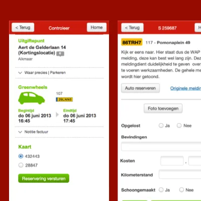 screenshot of Greenwheels
