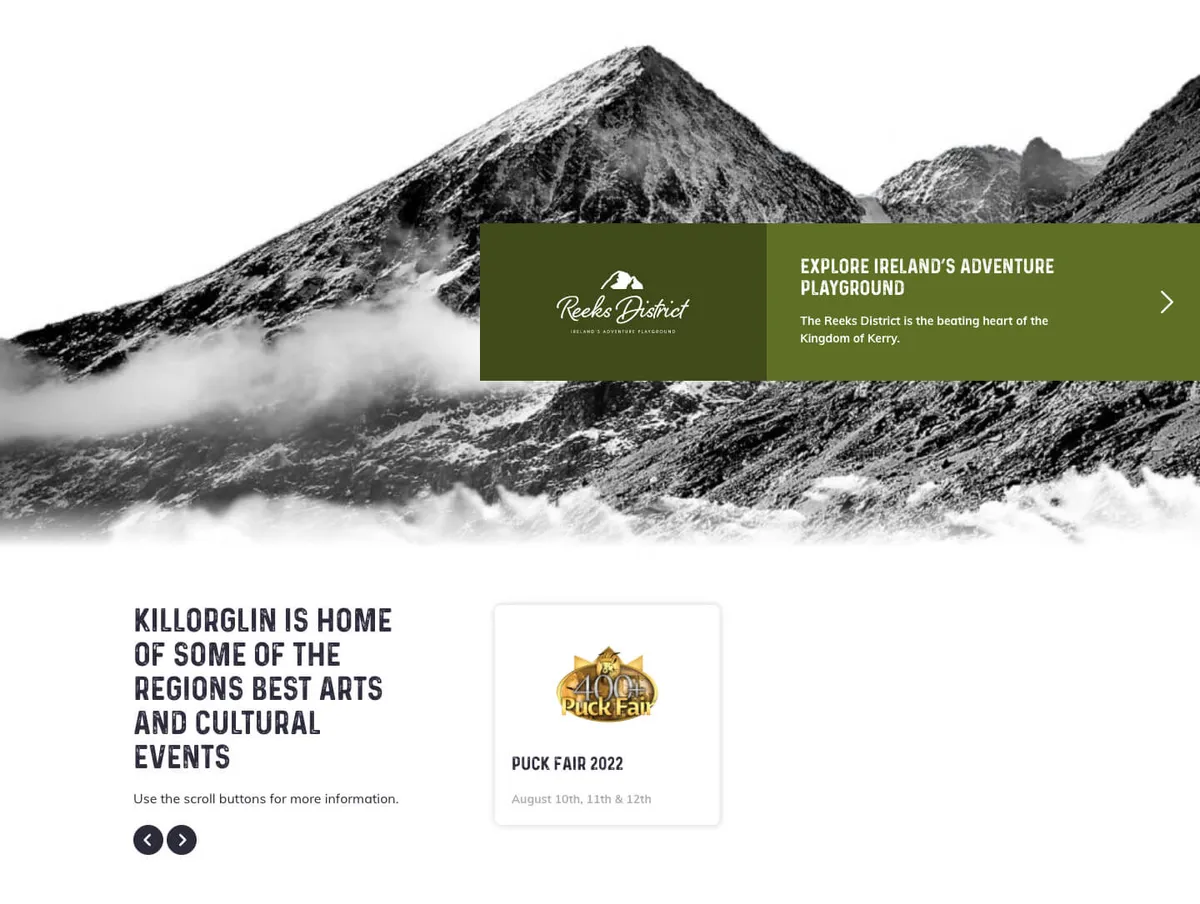 Killorglin website screenshot