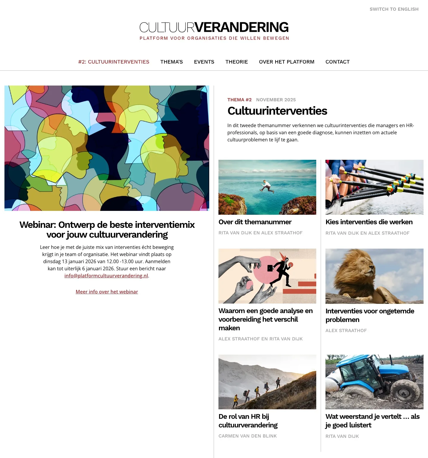 Platform cultuurverandering screenshot