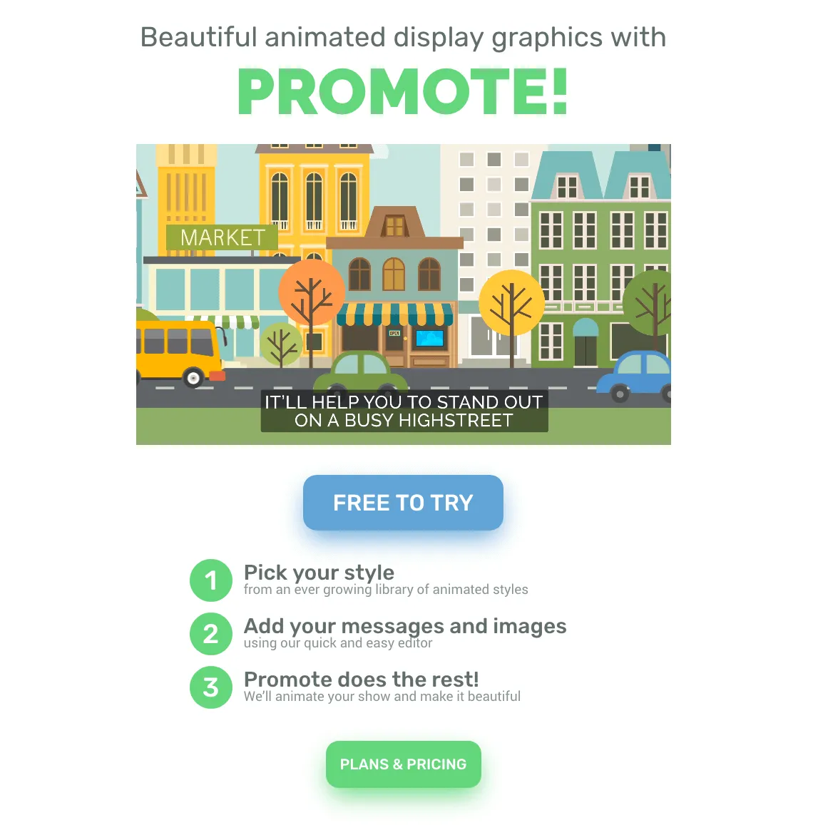 Promote landingpage