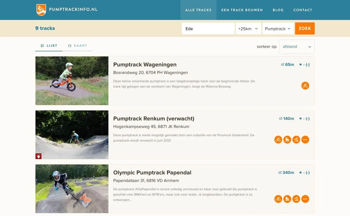 Pumptrackinfo.nl screenshot