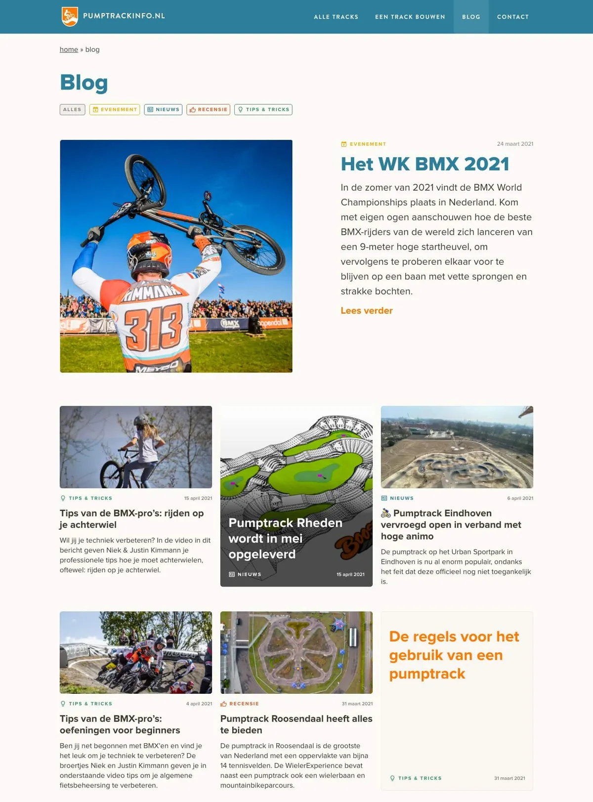 Pumptrackinfo.nl screenshot