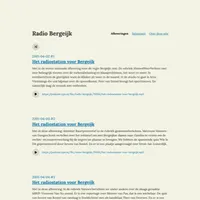 screenshot of Radio Bergeijk