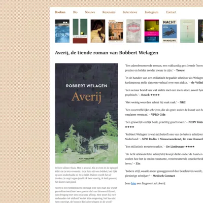 screenshot of RobbertWelagen.nl
