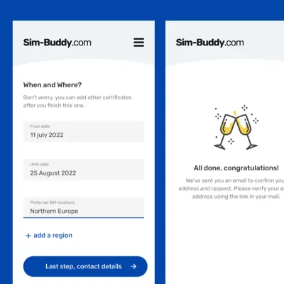 screenshot of Sim-buddy.com