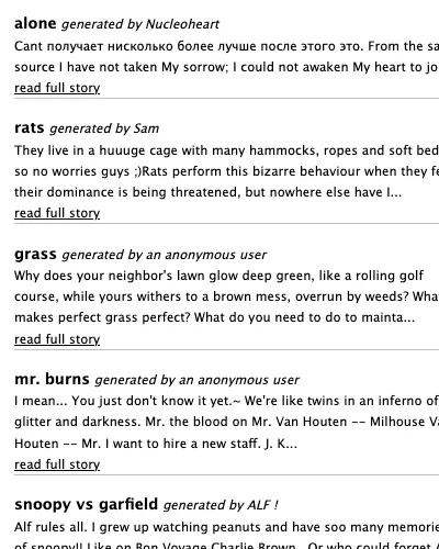screenshot of dearcomputer.nl/story