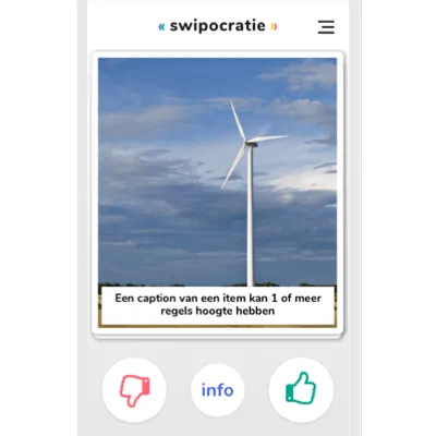 screenshot of Swipocratie